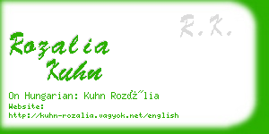 rozalia kuhn business card